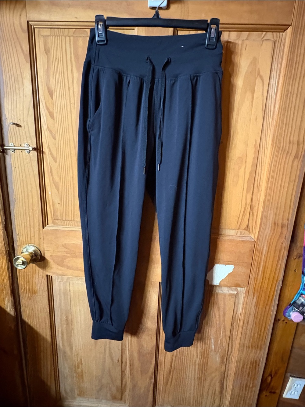 Men's Black Drawstring Jogger Pants